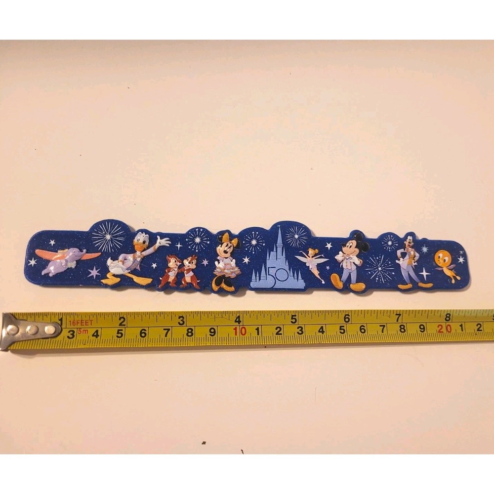 Collectible Magic Authentic Souvenir WDW 50th Anniversary Slap Bracelet Band
